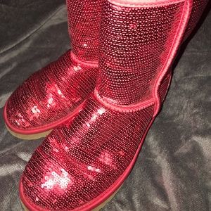 Red Sparkly UGGs